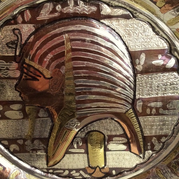 Vintage 🇪🇬 Egyptian handmade wall plate - Picture 2 of 5